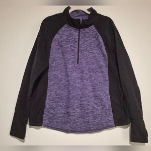 St. John's Bay | Purple/Back Activewear Jacket | XXL